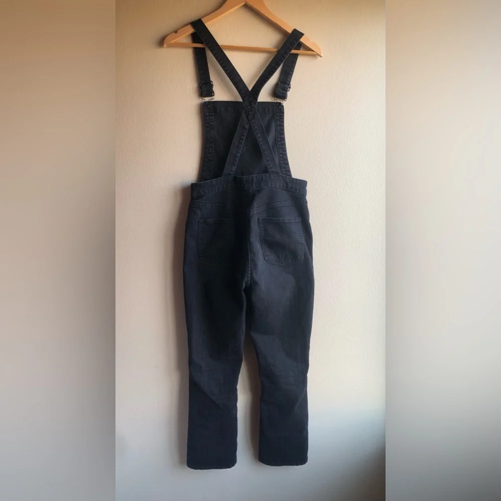 Madewell Women’s Denim Overall Jumpsuit Black Size Medium - Picture 7 of 15
